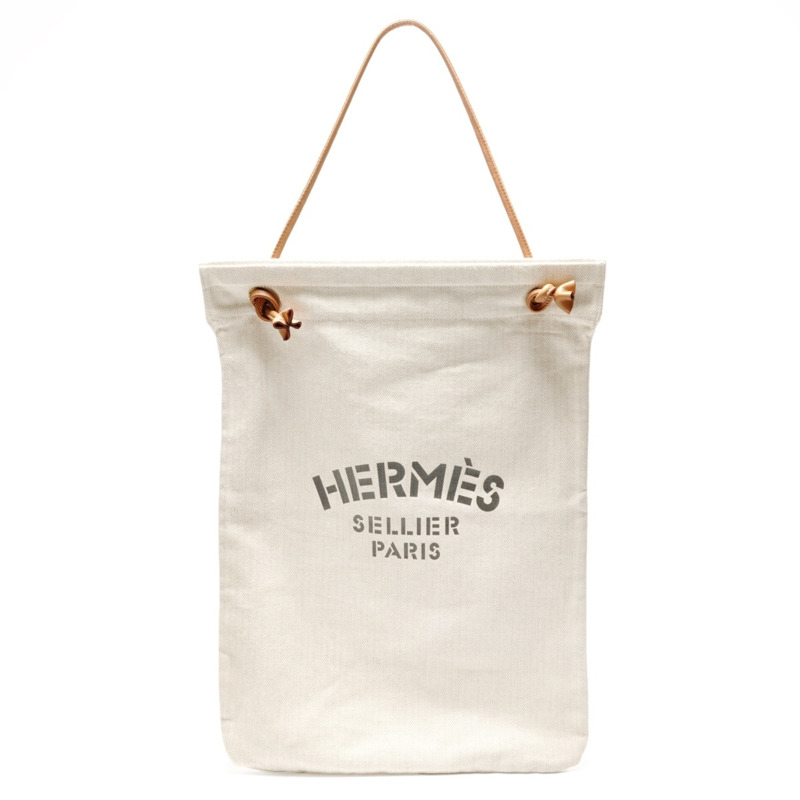 愛馬仕 Hermès Aline GM 米色帆布肩背包-0