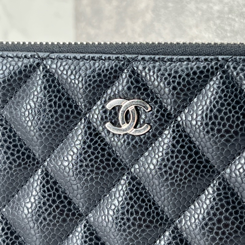 香緹國際精品 861 Chanel 荔枝牛拉鏈長夾-1