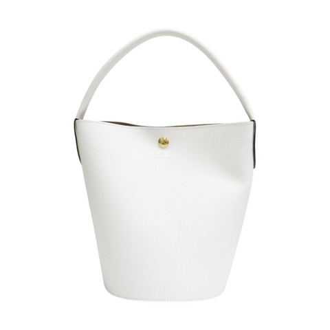 白色 牛皮 EPURE 水桶包 手提包【Longchamp 瓏驤】