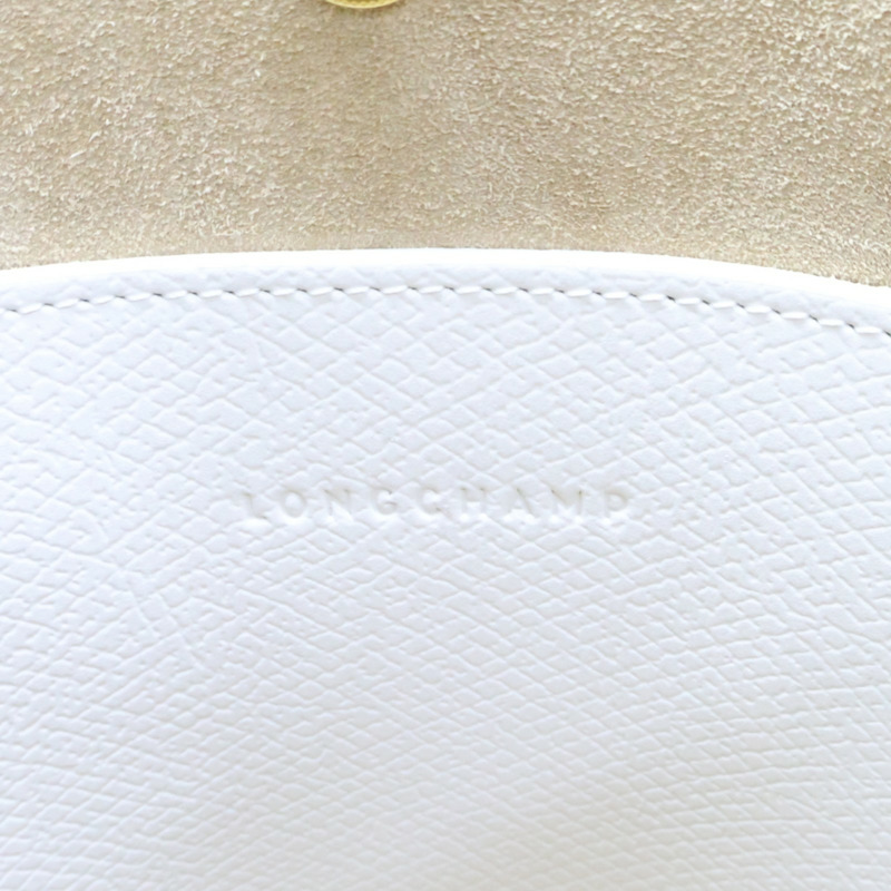白色 牛皮 EPURE 水桶包 手提包【Longchamp 瓏驤】-8