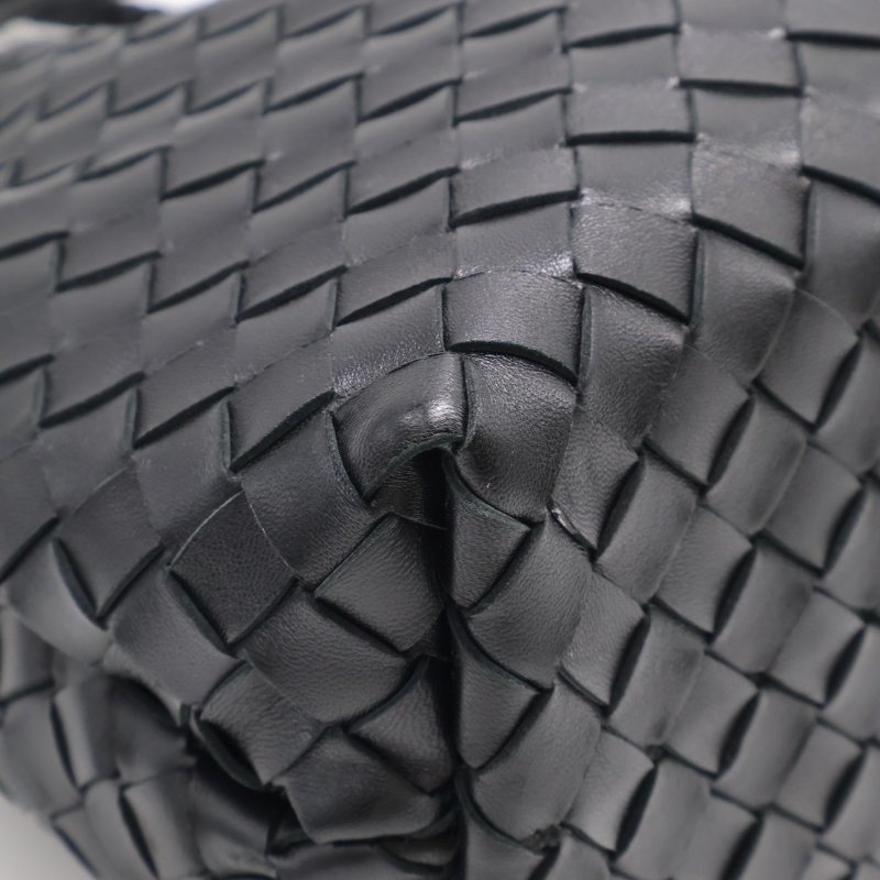 BOTTEGA VENETA Andiamo編織單肩包 - 中號黑金-21