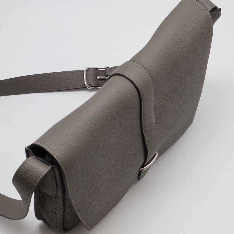 HERMES Steve light junior郵差包 - 積雨雲灰銀 B-4