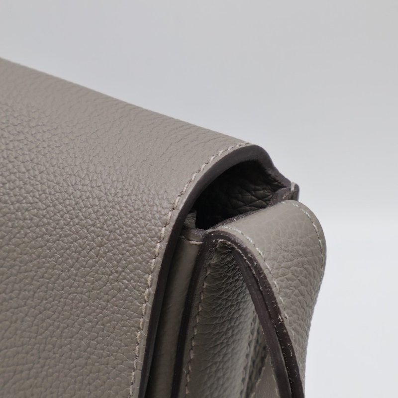 HERMES Steve light junior郵差包 - 積雨雲灰銀 B-6