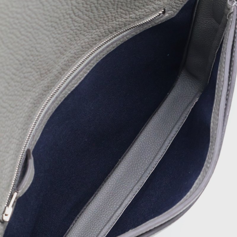 HERMES Steve light junior郵差包 - 積雨雲灰銀 B-7