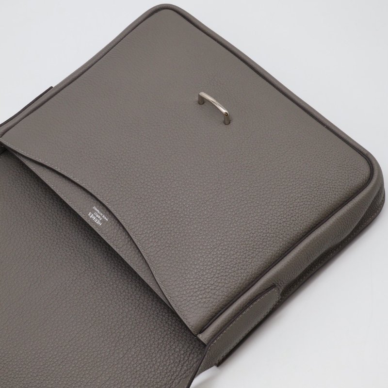 HERMES Steve light junior郵差包 - 積雨雲灰銀 B-12