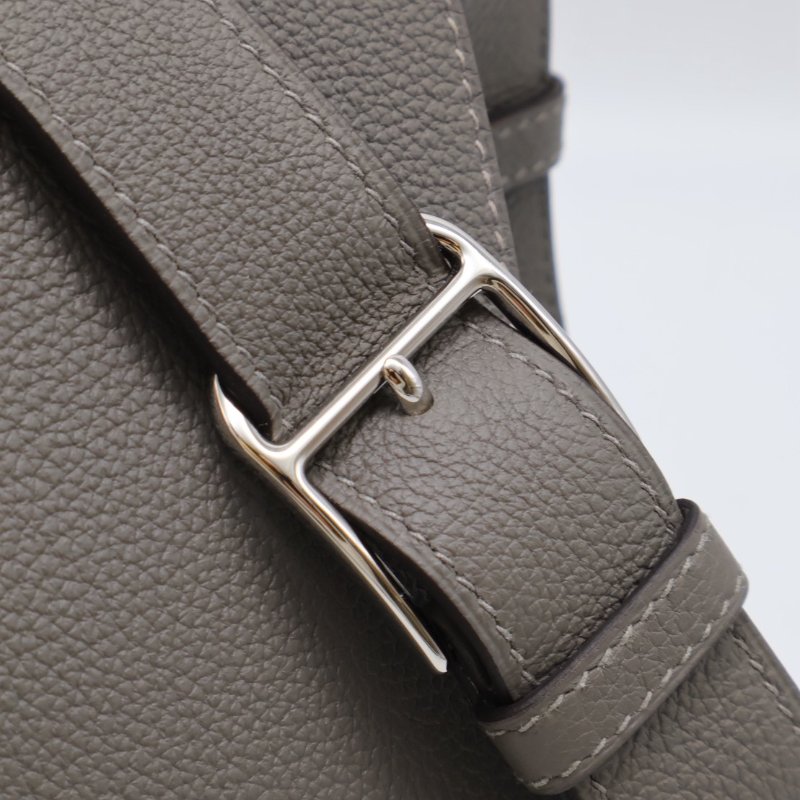 HERMES Steve light junior郵差包 - 積雨雲灰銀 B-15