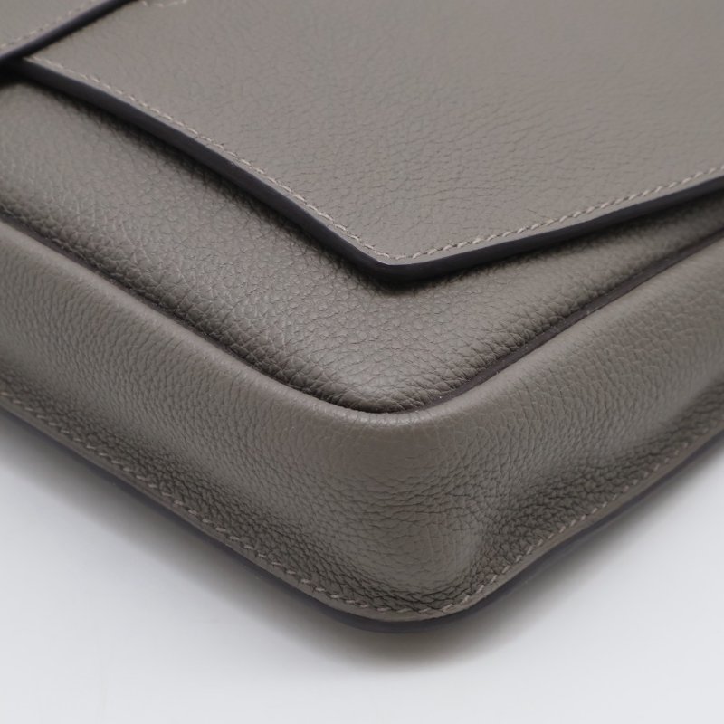 HERMES Steve light junior郵差包 - 積雨雲灰銀 B-16