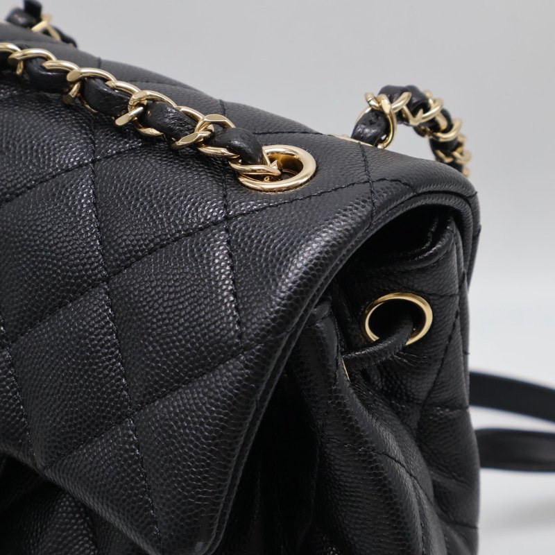 CHANEL 薩爾茨堡雙肩包 - 小號黑金-6