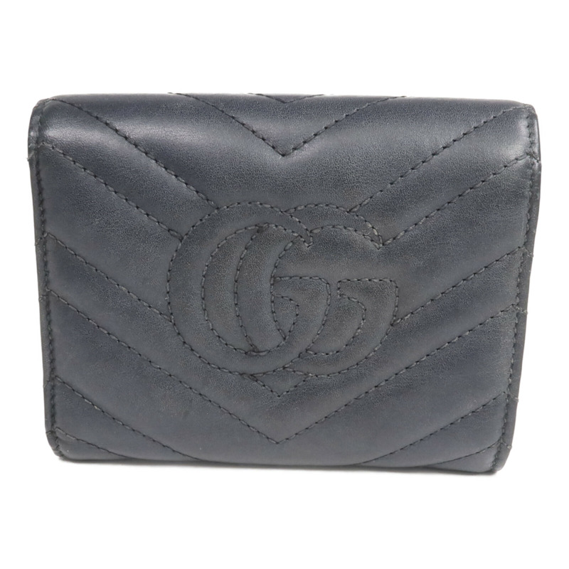 GUCCI 牛皮皮革Wallet金扣錢包-2
