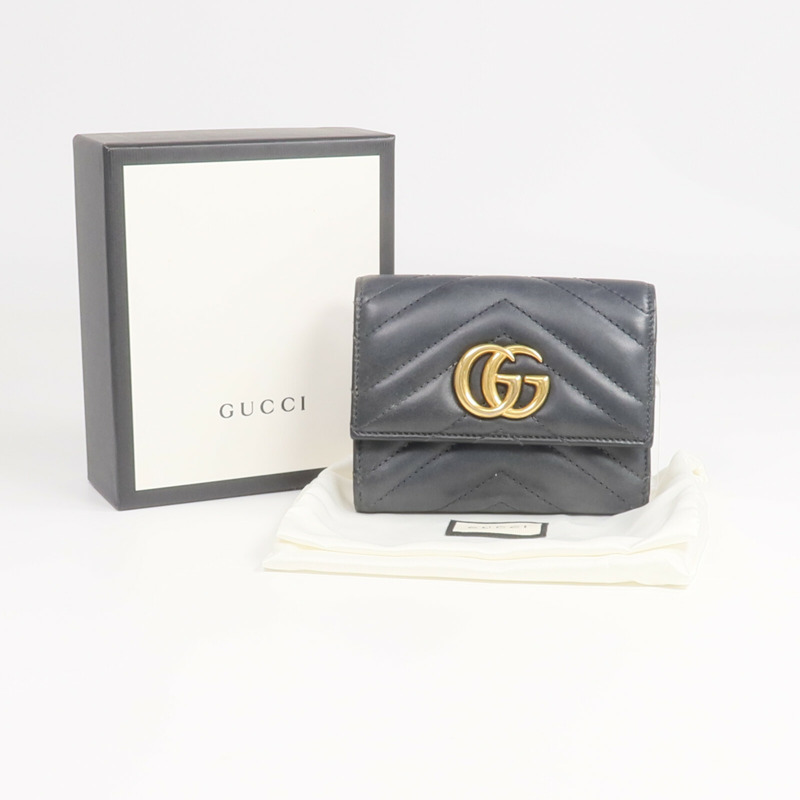 GUCCI 牛皮皮革Wallet金扣錢包-20