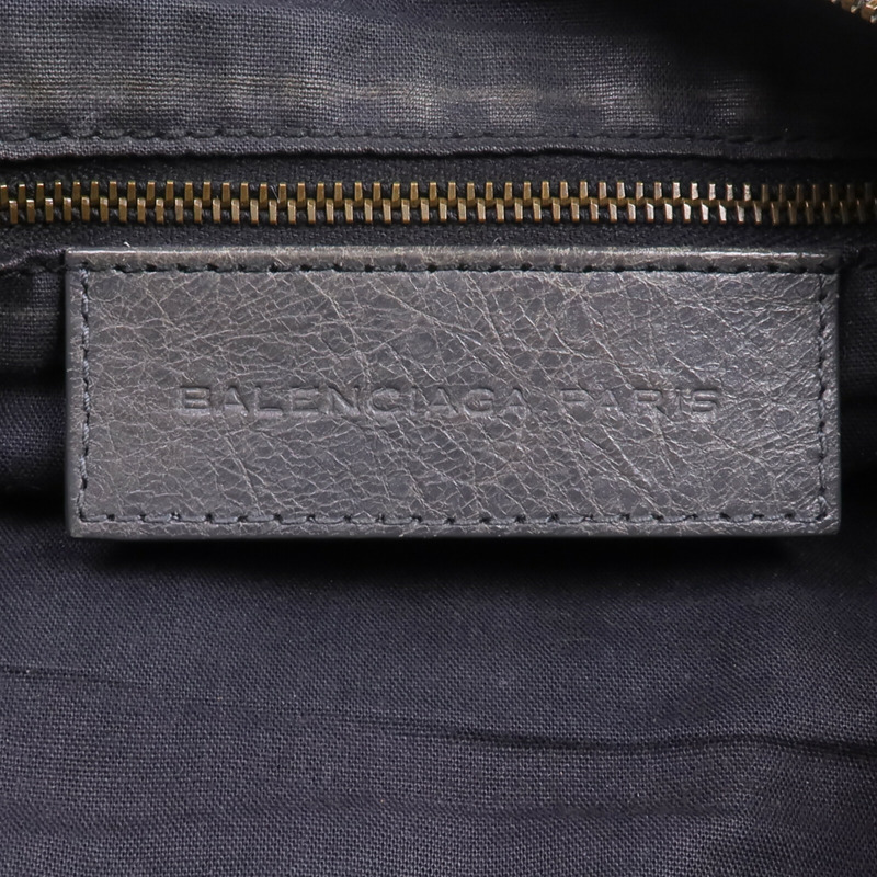 BALENCIAGA 牛皮皮革Motorcycle Clutch金扣手拿包-7