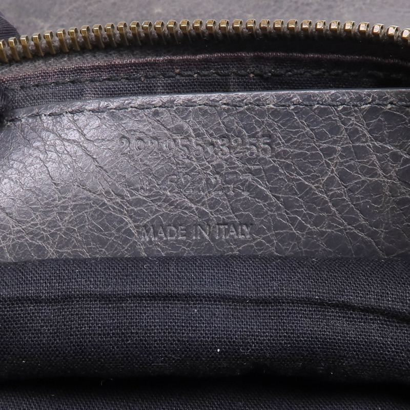 BALENCIAGA 牛皮皮革Motorcycle Clutch金扣手拿包-8