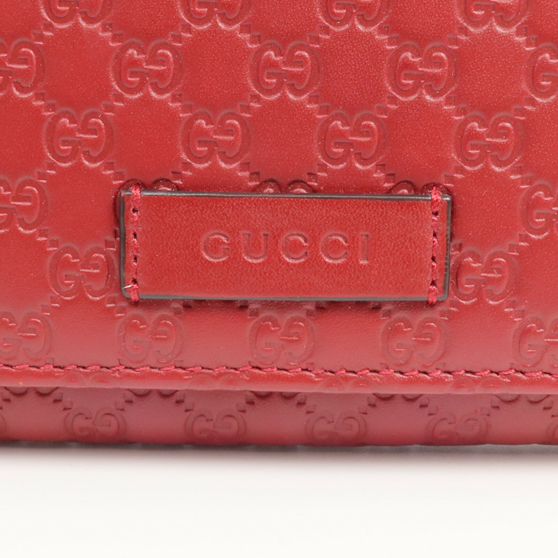 GUCCI 牛皮皮革Long Wallet金扣長錢包-10