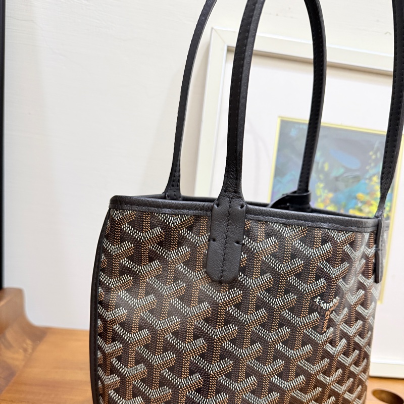 賠售超甜賣🖤黑色goyard Anjou 超夯款 雙面托特 超輕-18