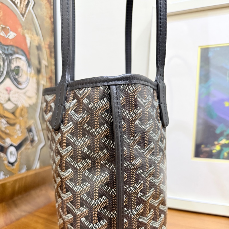 賠售超甜賣🖤黑色goyard Anjou 超夯款 雙面托特 超輕-19