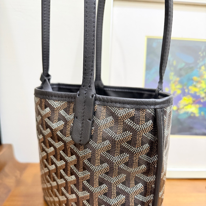 賠售超甜賣🖤黑色goyard Anjou 超夯款 雙面托特 超輕-20