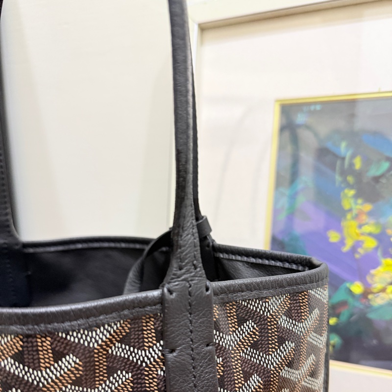 賠售超甜賣🖤黑色goyard Anjou 超夯款 雙面托特 超輕-22