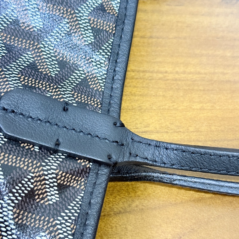 賠售超甜賣🖤黑色goyard Anjou 超夯款 雙面托特 超輕-35