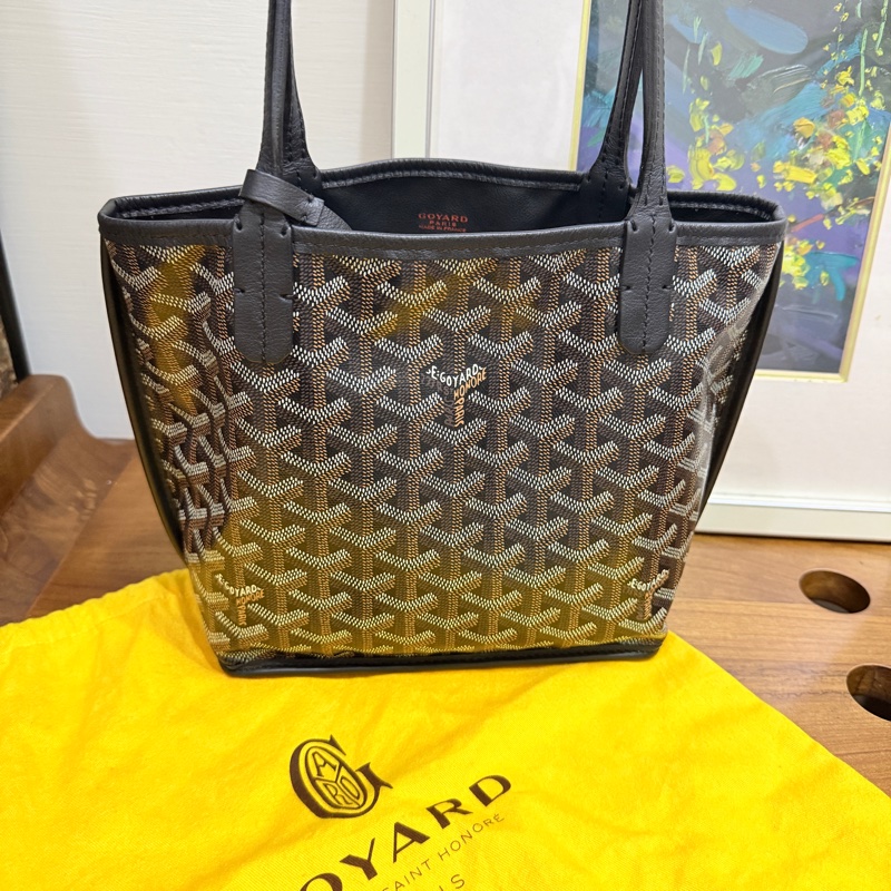 賠售超甜賣🖤黑色goyard Anjou 超夯款 雙面托特 超輕-40