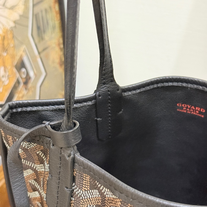 賠售超甜賣🖤黑色goyard Anjou 超夯款 雙面托特 超輕-43