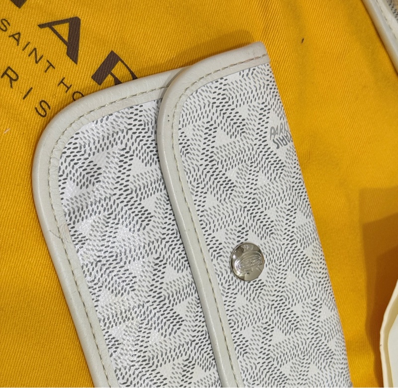 賠售超甜賣🤍白色goyard Anjou 超夯款 雙面托特 超輕-18