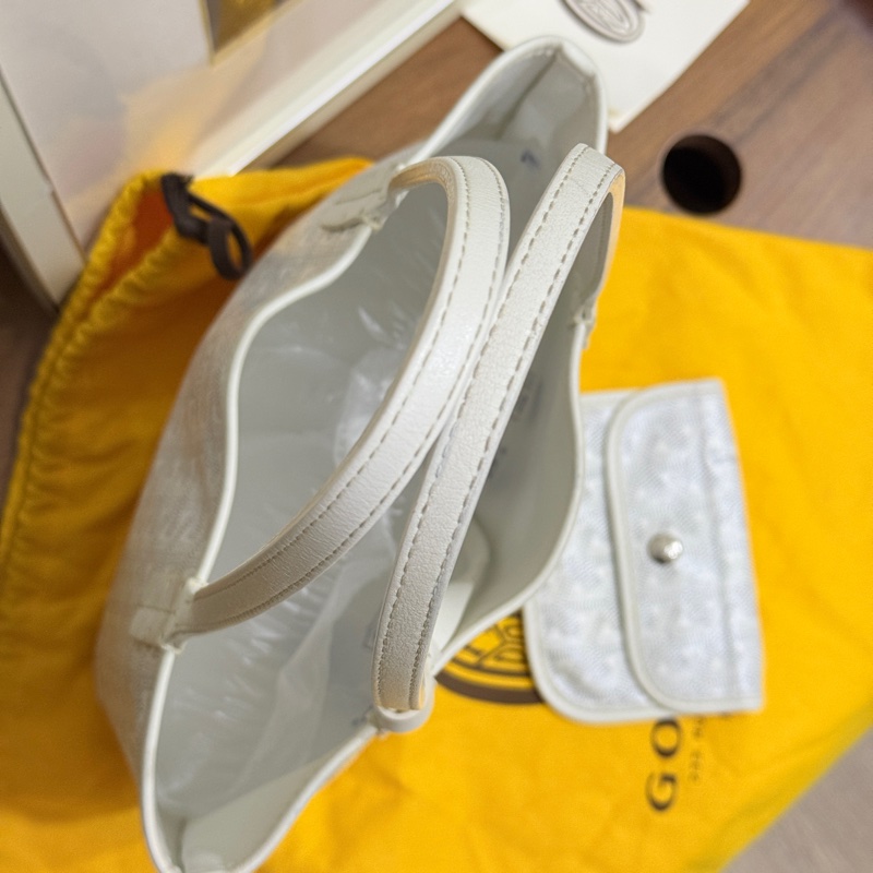 賠售超甜賣🤍白色goyard Anjou 超夯款 雙面托特 超輕-30