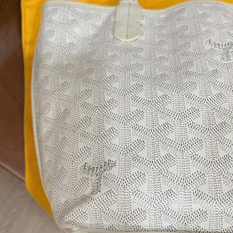 賠售超甜賣🤍白色goyard Anjou 超夯款 雙面托特 超輕-42