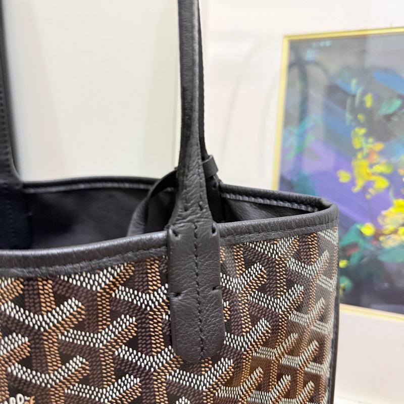 賠售超甜賣🖤黑色goyard Anjou 超夯款 雙面托特 超輕-35