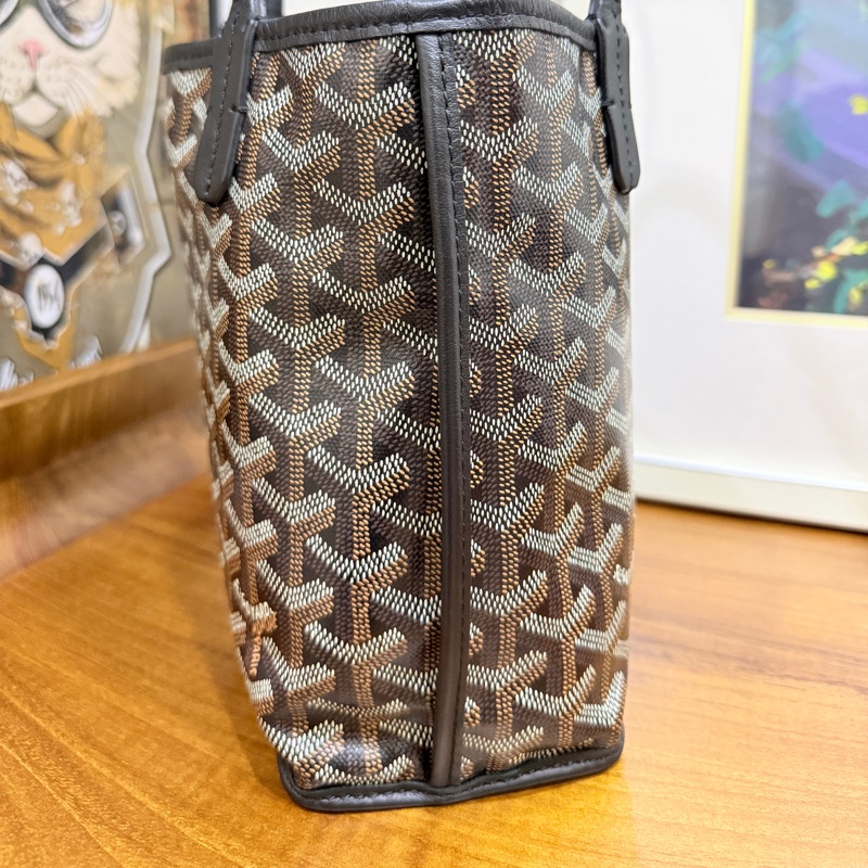 賠售超甜賣🖤黑色goyard Anjou 超夯款 雙面托特 超輕-38