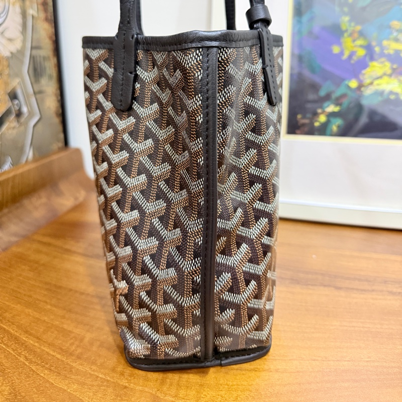 賠售超甜賣🖤黑色goyard Anjou 超夯款 雙面托特 超輕-44