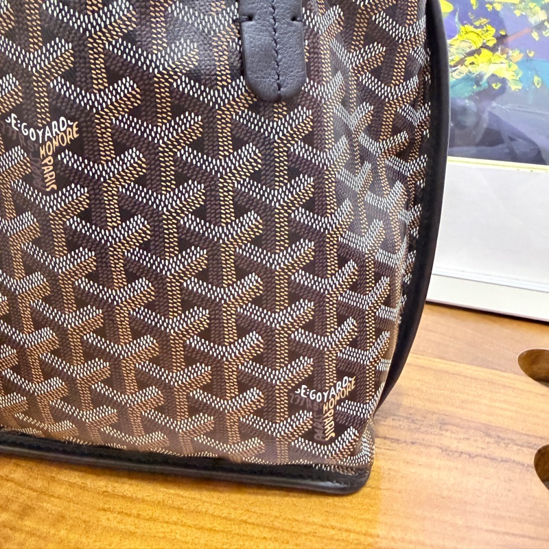 賠售超甜賣🖤黑色goyard Anjou 超夯款 雙面托特 超輕-48