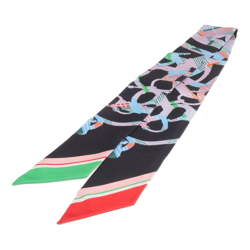 HERMES 絲質Twilly絲巾-1