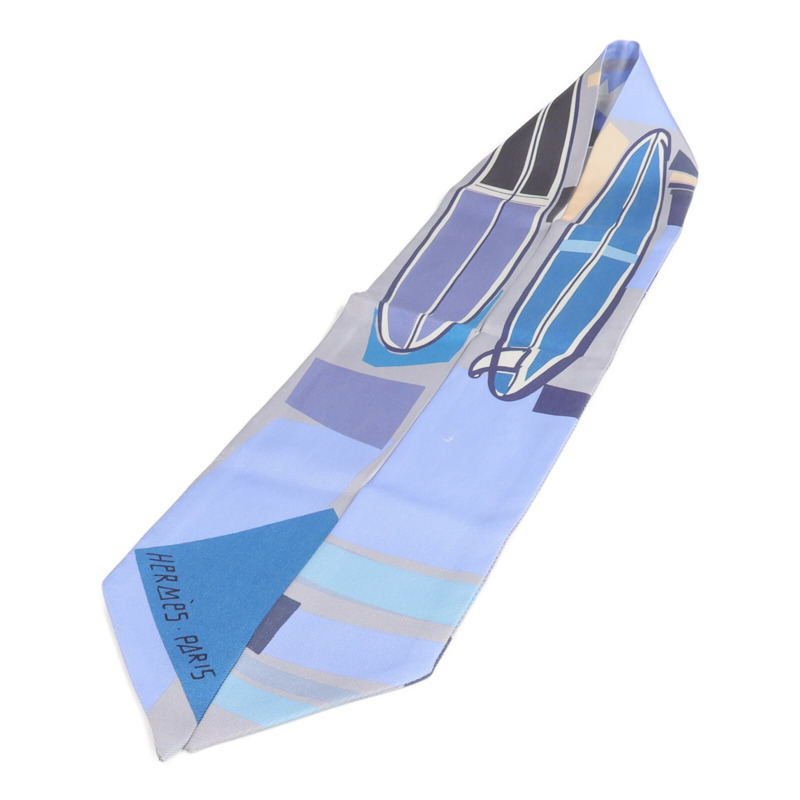 HERMES 絲質Twilly絲巾-2