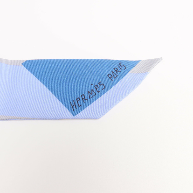 HERMES 絲質Twilly絲巾-4