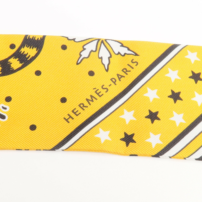 HERMES 絲質Twilly絲巾-4
