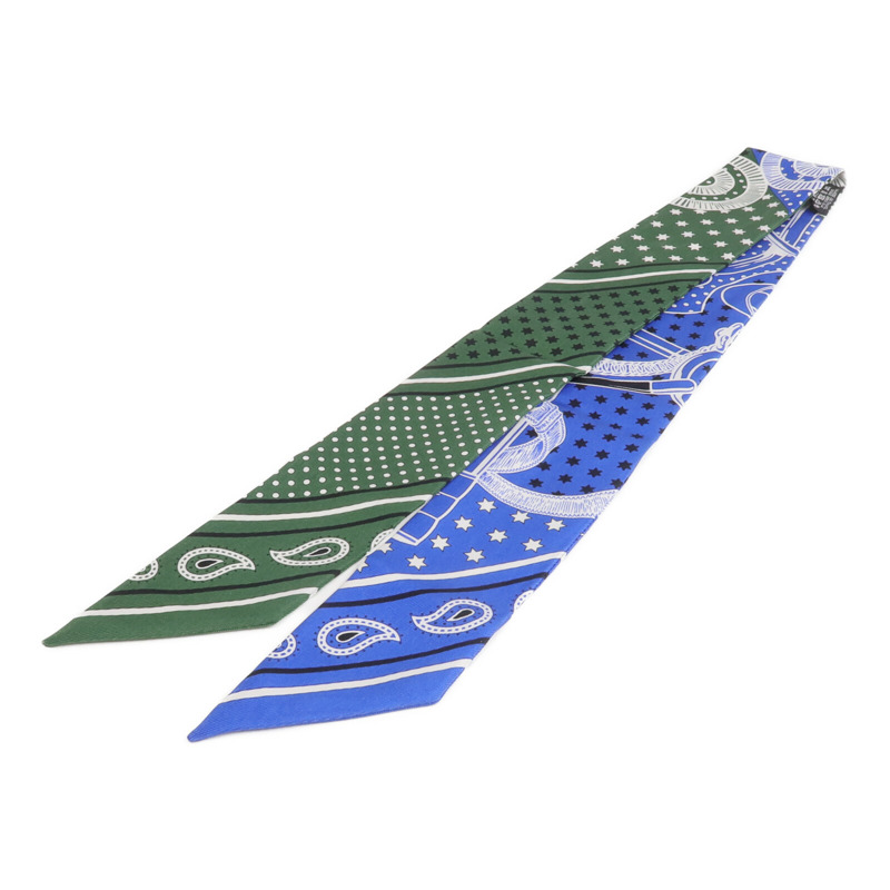 HERMES 絲質Twilly絲巾-1