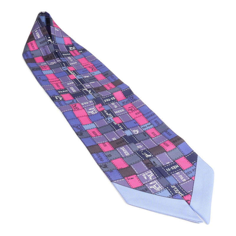 HERMES 絲質Twilly絲巾-3