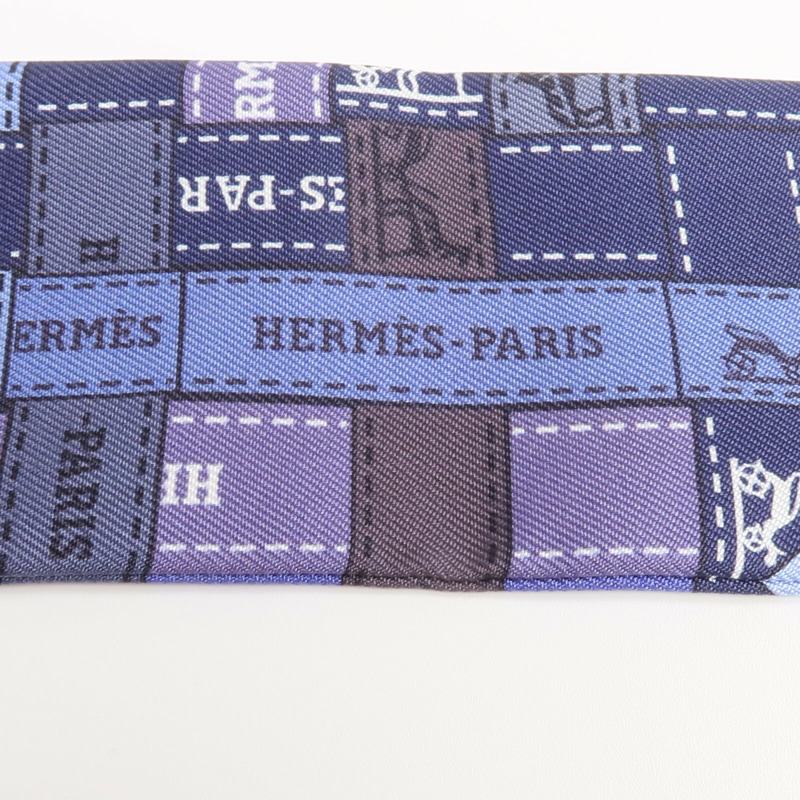 HERMES 絲質Twilly絲巾-4
