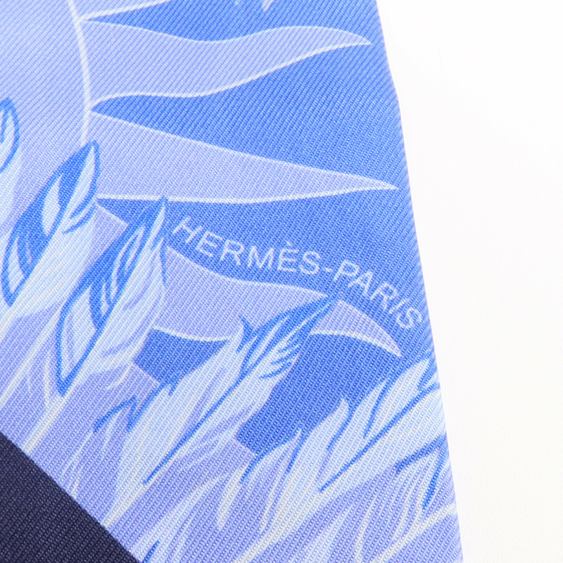 HERMES 絲質Twilly絲巾-4