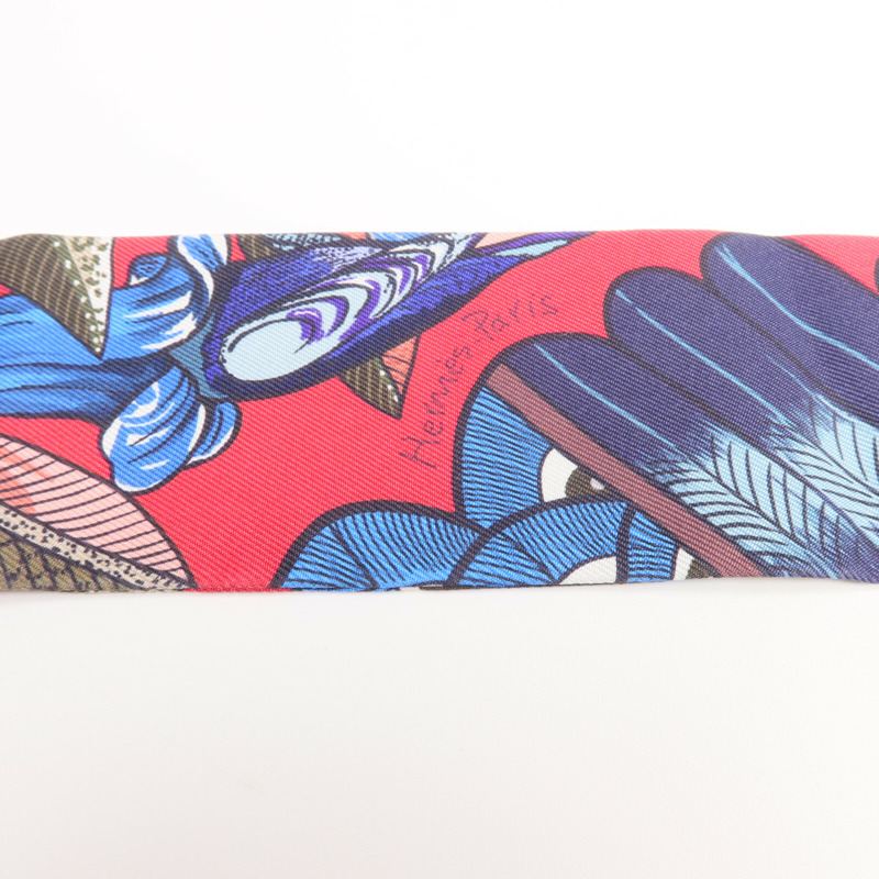 HERMES 絲質Twilly絲巾-4