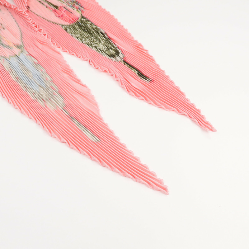 HERMES 絲質Pleated Scarf絲巾-3