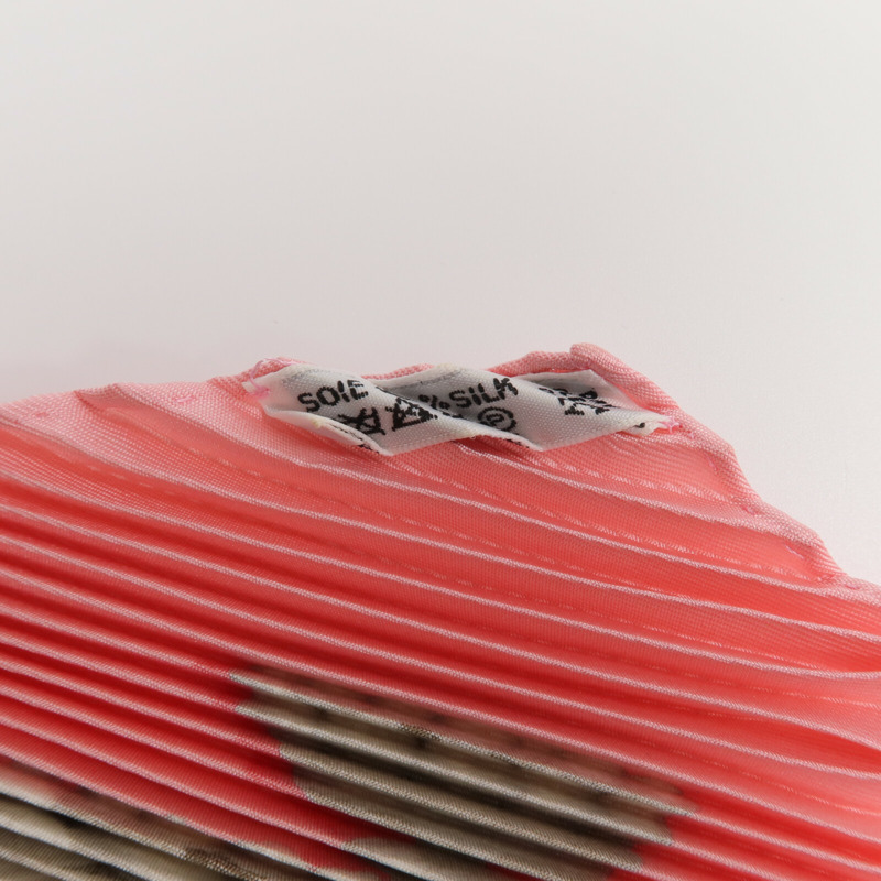 HERMES 絲質Pleated Scarf絲巾-4