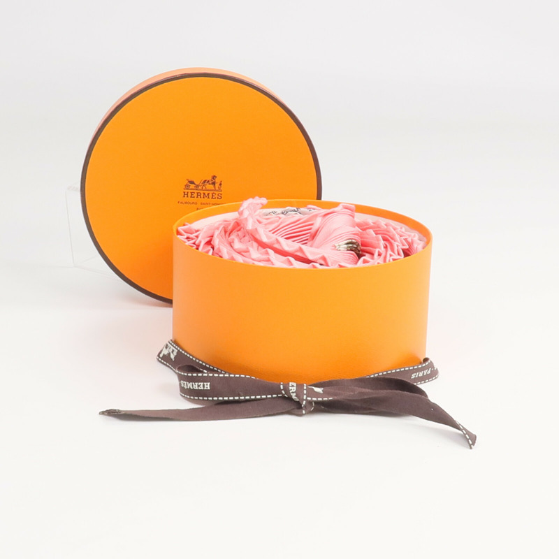 HERMES 絲質Pleated Scarf絲巾-8