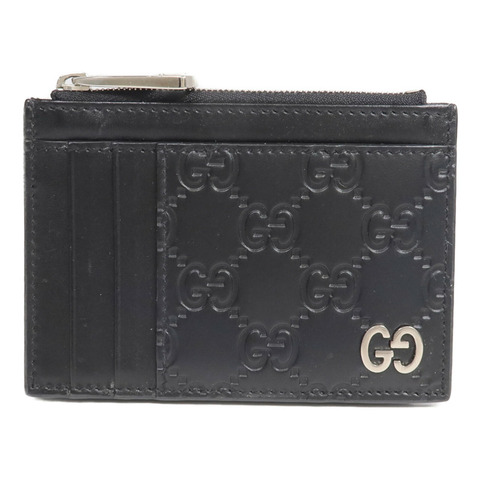 GUCCI 牛皮皮革Card Case銀扣卡片套
