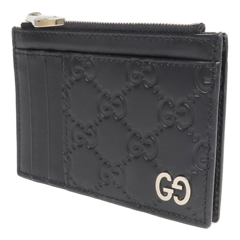 GUCCI 牛皮皮革Card Case銀扣卡片套-2
