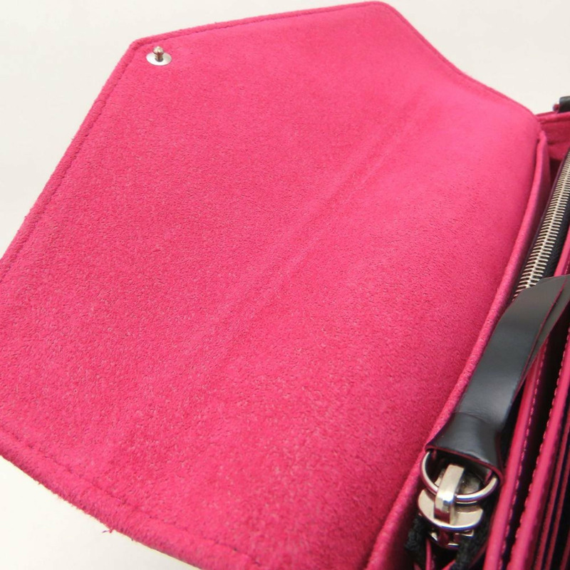 路易威登 Epi 皮革 Pochette Felicie M64579 手拿包，黑色和亮粉色，女士，353135-6