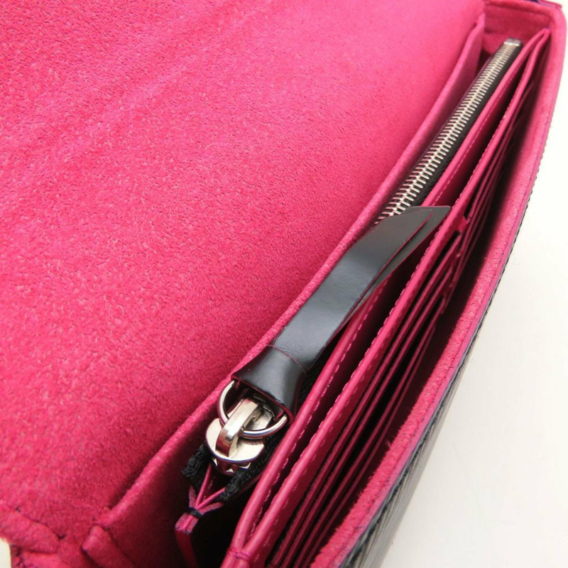 路易威登 Epi 皮革 Pochette Felicie M64579 手拿包，黑色和亮粉色，女士，353135-7