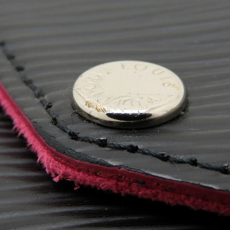 路易威登 Epi 皮革 Pochette Felicie M64579 手拿包，黑色和亮粉色，女士，353135-19