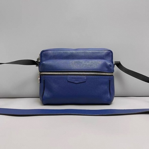 LV路易威登 男士藍色牛皮Outdoor郵差包