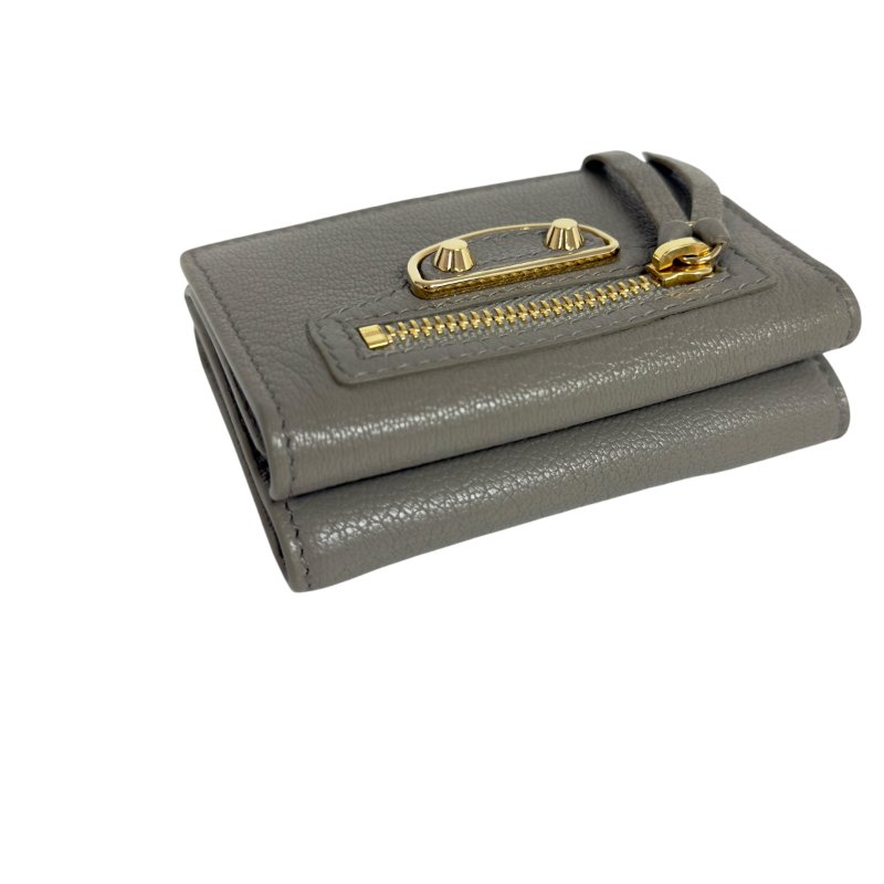 BALENCIAGA Metallic Edge City 多摺 迷你銀包-7